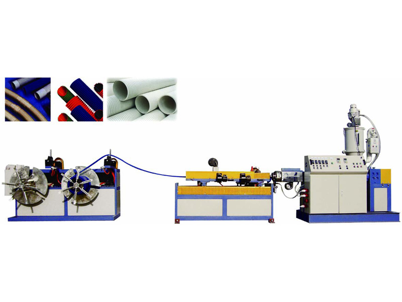Single Wall Plastic Corrugated Pipe Production Line