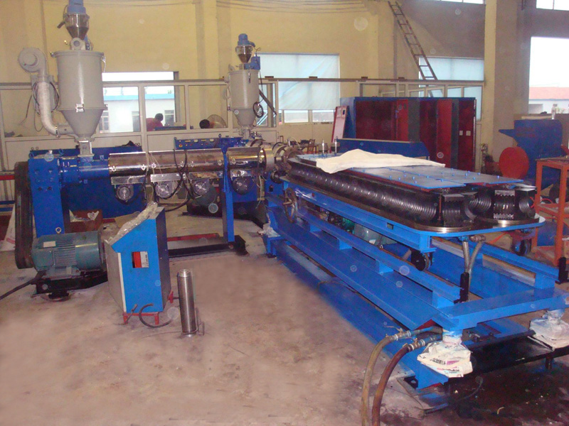 Double Wall Plastic Corrugated Pipe Production Line